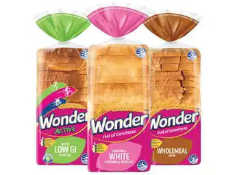 Foodland Wonder white 680-700g or wraps 312g 6 pack offer