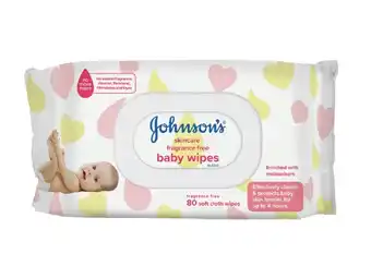 Foodland Johnsons baby wipes refill 80 pack offer