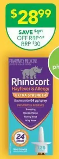 Terry White Rhinocort Hayfever & Allergy offer