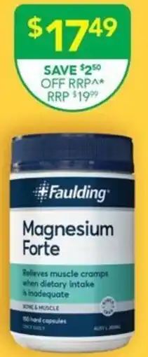 Terry White Faulding Magnesium Forte offer