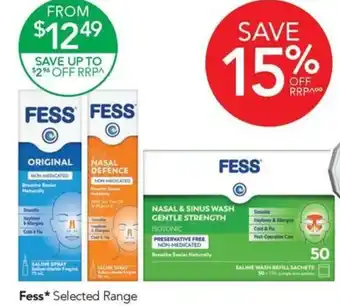 Terry White Fess Selected Range offer