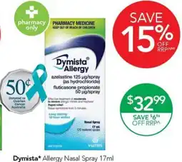 Terry White Dymista Allergy Nasal Spray offer
