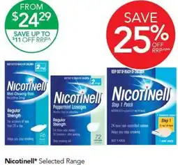 Terry White Nicotinell Selected Range offer