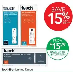 Terry White TouchBio Limited Range offer