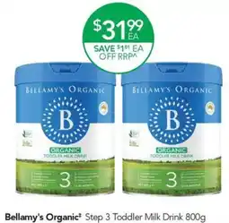 Terry White Bellamy's Organic Step 3 Toddler Milk Drink offer