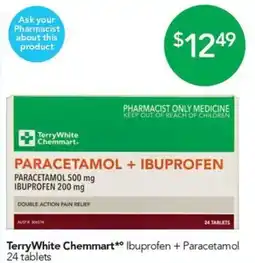 Terry White Terry White Chemmart Ibuprofen + Paracetamol offer