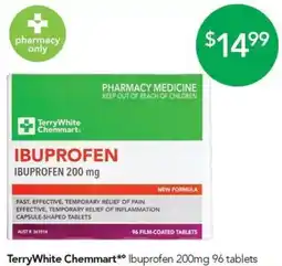 Terry White Terry White Chemmart Ibuprofen offer