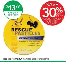 Terry White Rescue Remedy* Pastilles Blackcurrant offer