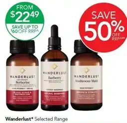Terry White Wanderlust Selected Range offer