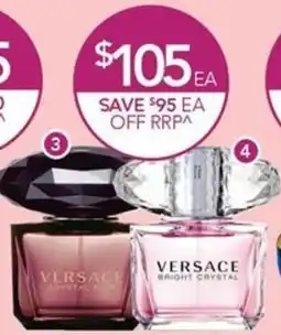 Terry White Versace Crystal Noir EDT Spray, or Versace Bright Crystal EDT Spray offer