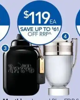 Terry White Coach Man EDP Spray or Rabanne Invictus EDT Spray offer