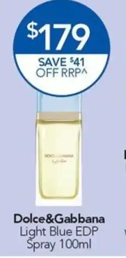 Terry White Dolce&Gabbana Light Blue EDP Spray offer