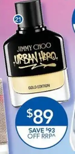 Terry White Jimmy Choo Urban Hero EDP Spray offer