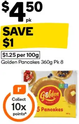 Woolworths Golden Pancakes offer