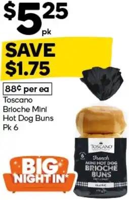 Woolworths Toscano Brioche Mini Hot Dog Buns offer