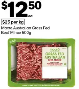 Woolworths Macro Australian Grass Fed Beef Mince offer