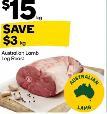 Woolworths Australian Lamb Leg Roast offer