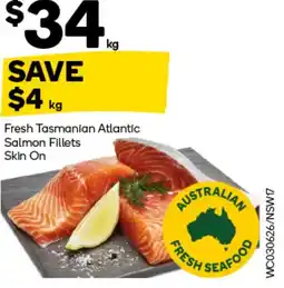 Woolworths Fresh Tasmanian Atlantic Salmon Fillets offer