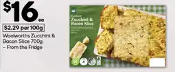 Woolworths Woolworths Zucchini & Bacon Slice offer
