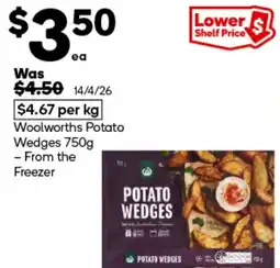 Woolworths Woolworths Potato Wedges offer