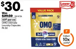 Woolworths OMO Ultimate Laundry Capsules offer