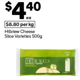 Woolworths Hillview Cheese Slice Varieties offer