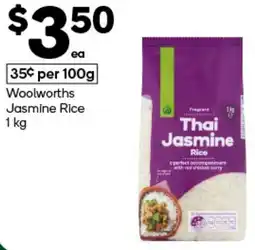 Woolworths Woolworths Jasmine Rice offer