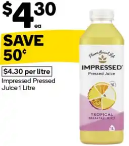Woolworths Impressed Pressed Juice offer