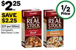 Woolworths Campbell's Real Stock offer
