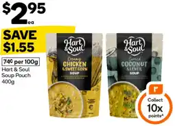 Woolworths Hart & Soul Soup Pouch offer
