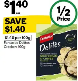 Woolworths Fantastic Delites Crackers offer