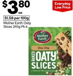 Woolworths Mother Earth Oaty Slices offer