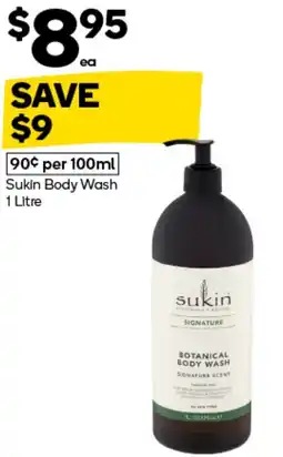 Woolworths Sukin Body Wash offer