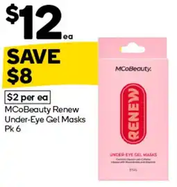 Woolworths MCoBeauty Renew Under-Eye Gel Masks offer