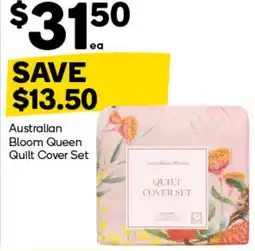 Woolworths Australian Bloom Queen Quilt Cover Set offer
