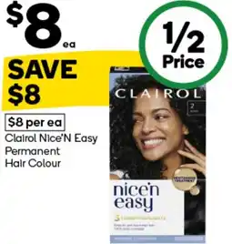 Woolworths Clairol Nice N Easy Permanent Hair Colour offer