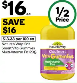 Woolworths Nature's Way Kids Smart Vita Gummies Multi-Vitamin offer