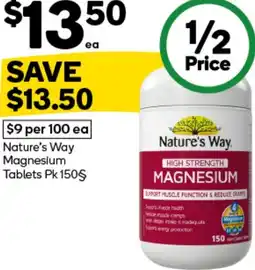 Woolworths Nature's Way Magnesium Tablets offer