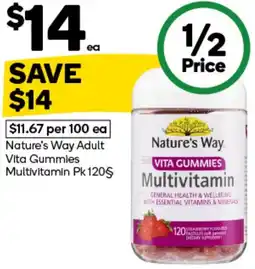 Woolworths Nature's Way Adult Vita Gummies Multivitamin offer