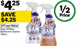 Woolworths Easy Off Bam Bathroom Cleaner offer