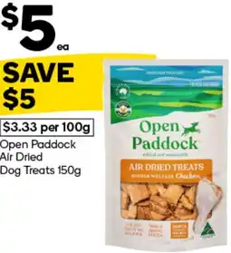 Woolworths Open Paddock Air Dried Dog Treats offer