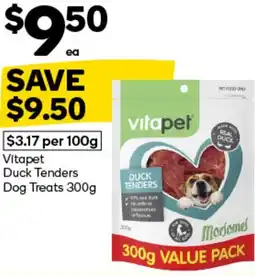 Woolworths Vitapet Duck Tenders Dog Treats offer