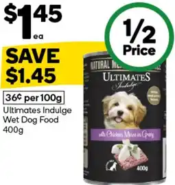 Woolworths Ultimates Indulge Wet Dog Food offer