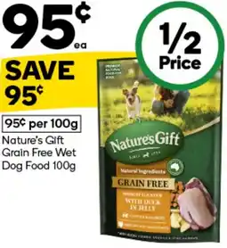 Woolworths Nature's Gift Grain Free Wet Dog Food offer