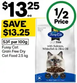 Woolworths Fussy Cat Grain Free Dry Cat Food offer