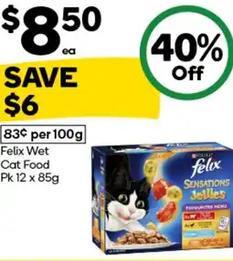 Woolworths Felix Wet Cat Food offer