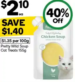 Woolworths Pretty Wild Soup Cat Treats offer
