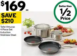 Woolworths Tefal Virtuoso 4 Piece Set Induction offer