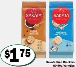 Friendly Grocer Sakata Rice Crackers offer