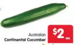 Spar Australian Continental Cucumber offer